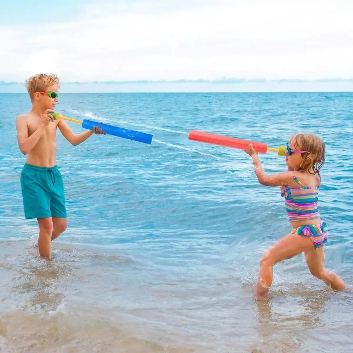 Pistola de Agua de Doble Sección 42 cm Bicolor