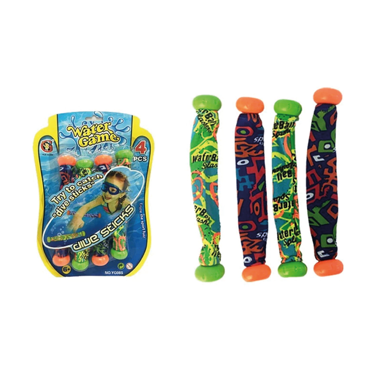 Set de juego de pileta Palos de tela x4