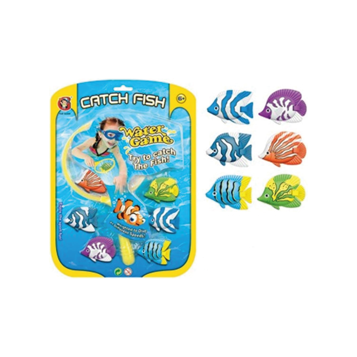 Set de juego de pileta Peces x6