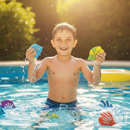 Set de juego de pileta Peces x6