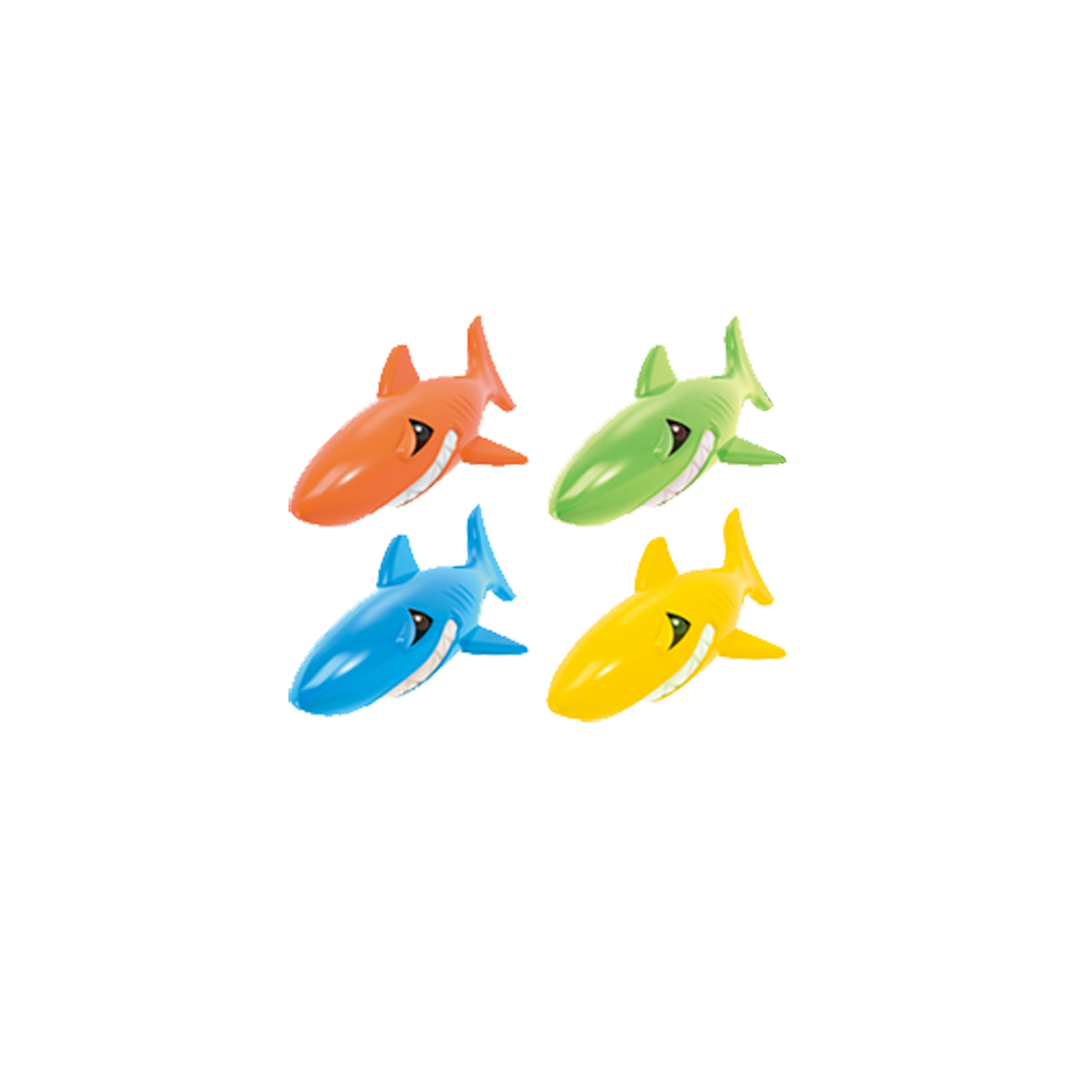 Set de juego de pileta Tiburones x4