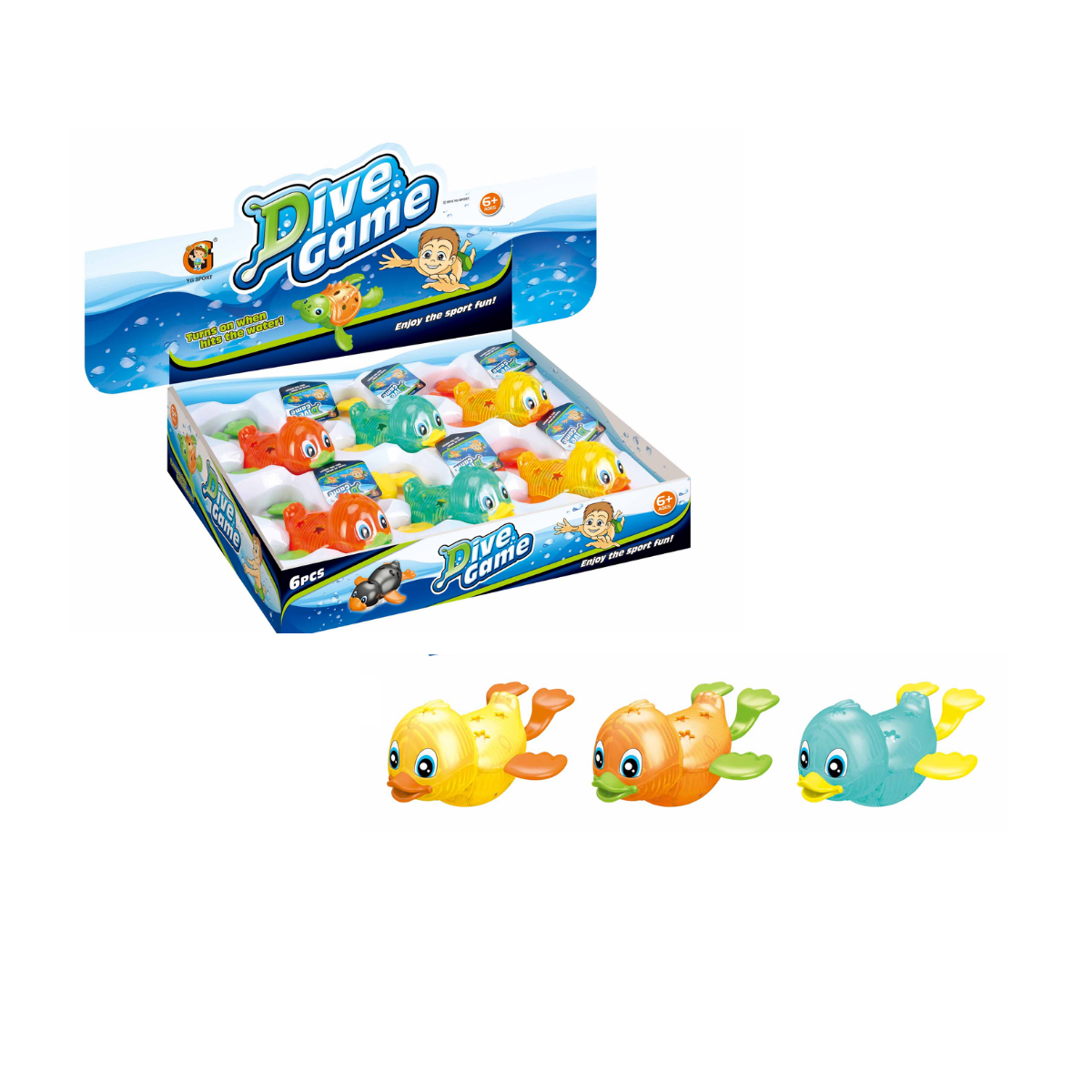 Set Juego de Agua Pato con Luces