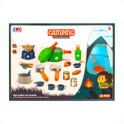 Set De Camping Con Carpa 22 Piezas