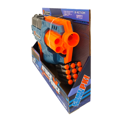 Pistola Lanzadardos Turbo Attack Force 12 Piezas