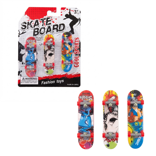 Set de Mini Patinetas Skate X3 para Dedos