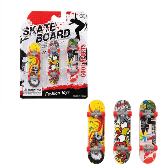 Set de Mini Patinetas Skate X3 para Dedos