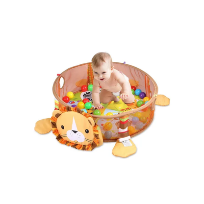Gimnasio y Centro de Juegos para Bebé con Pelotero Diseño León