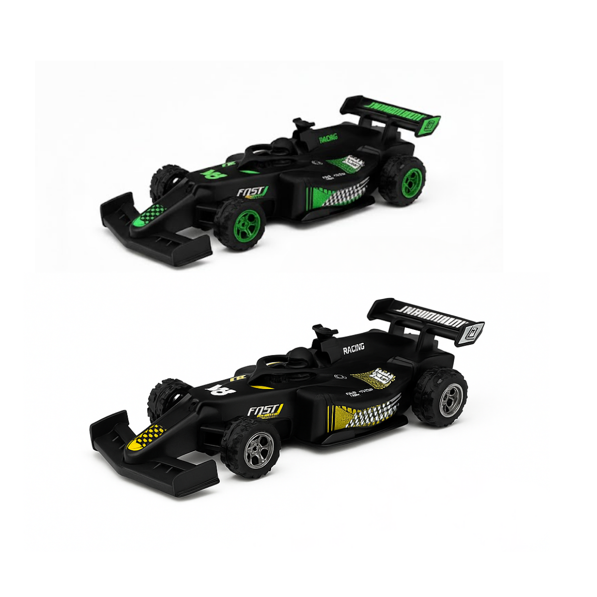 Auto a Radio Control Estilo F1 Amarillo o verde