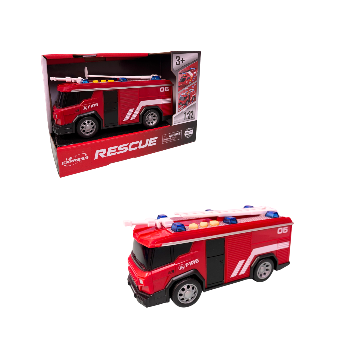 Camion de Bomberos con Luces y Sonidos