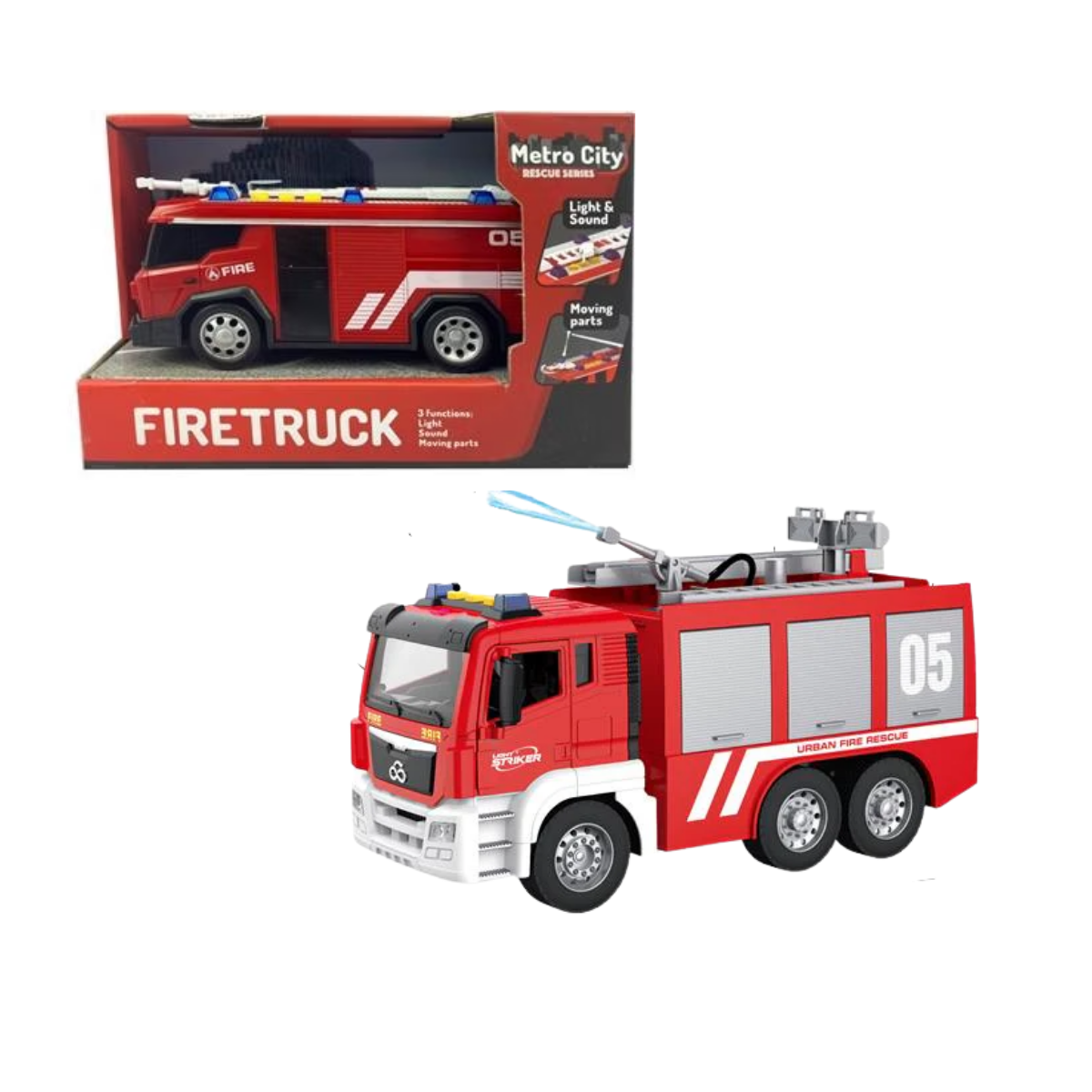 Camion de Bomberos con Luces y Sonidos