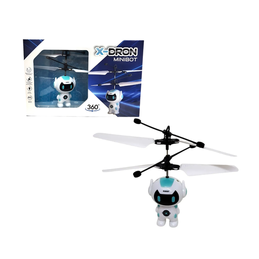 Robot Volador con Control Remoto Blanco