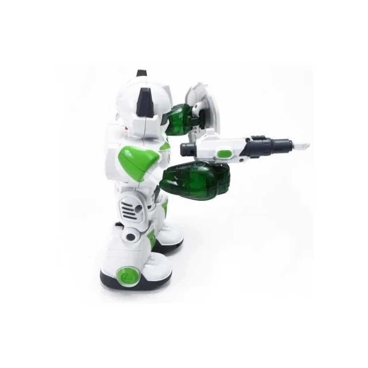 Robot Electronico con escudo y pistola Verde