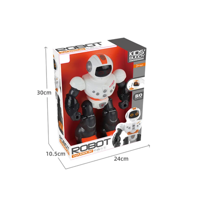 Robot Electronico con escudo y pistola Naranja