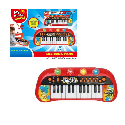 Piano a Pila con 24 teclas con Luz y Sonidos