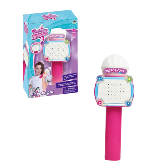 Micrófono Inalámbrico Infantil con Luz y Música
