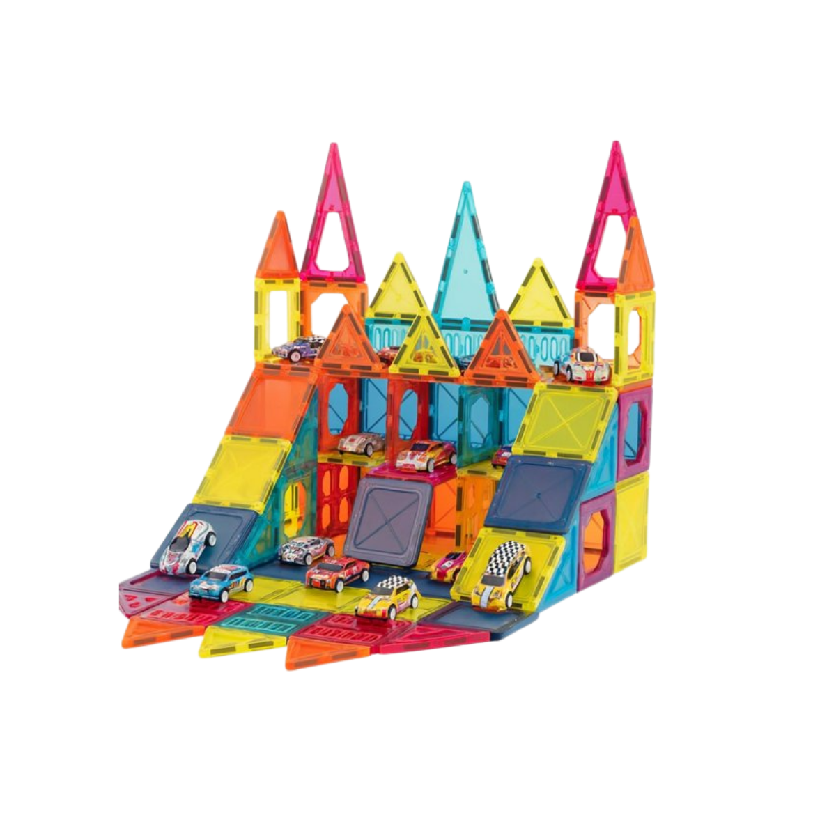 Set Magnético de Construcción 50 Piezas + 8 Autos