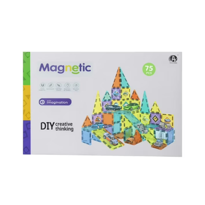 Juego Bloques Magneticos de 75 Piezas