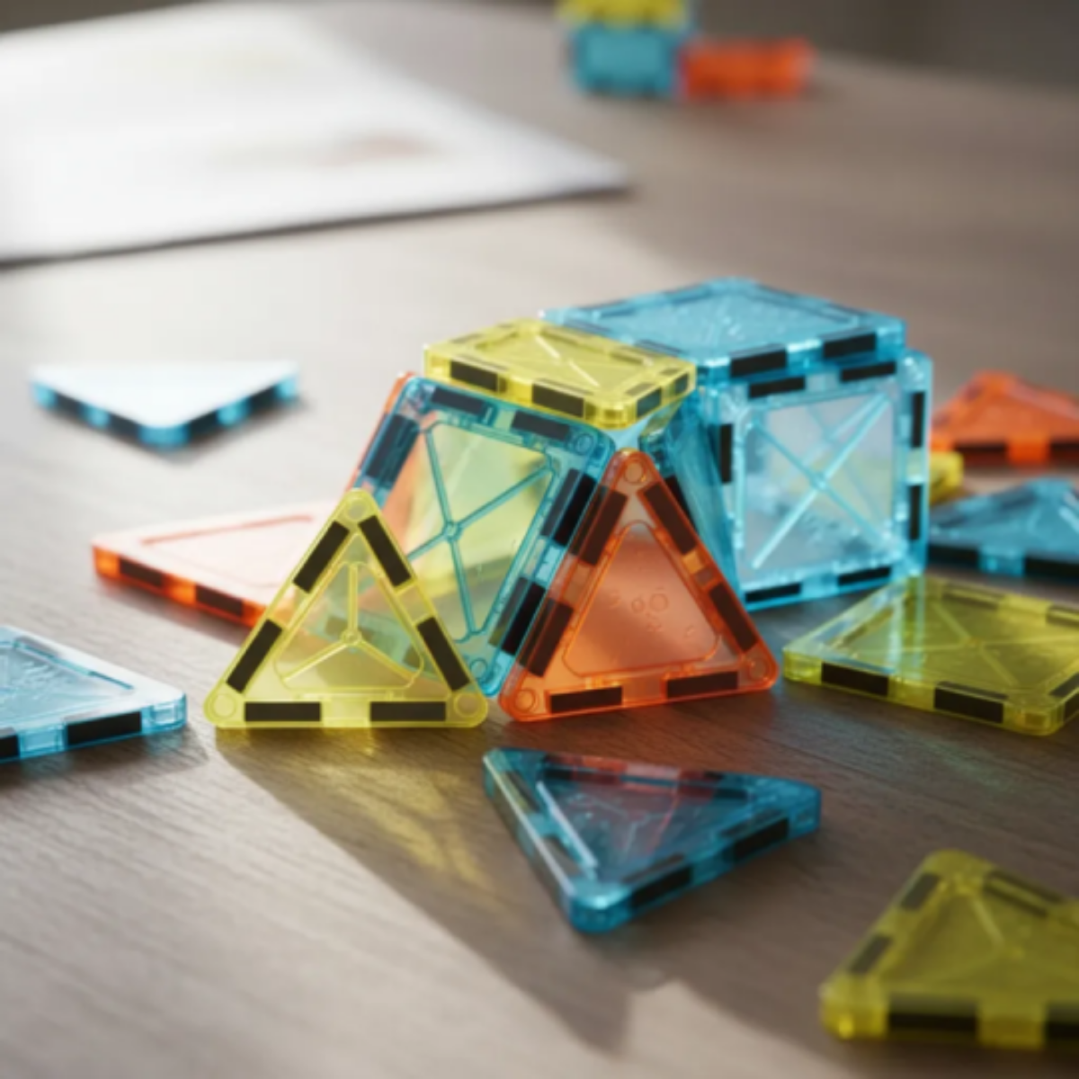 Set Magnético de Construcción 65 Piezas + 10 autos.