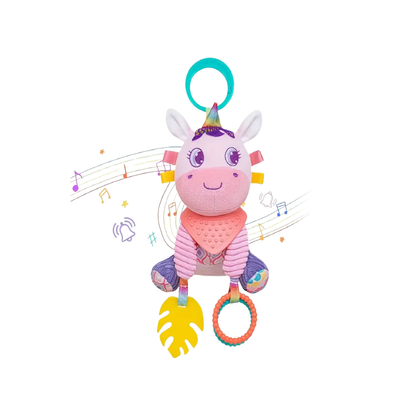 Peluche Colgante Sensorial Unicornio con Mordillos
