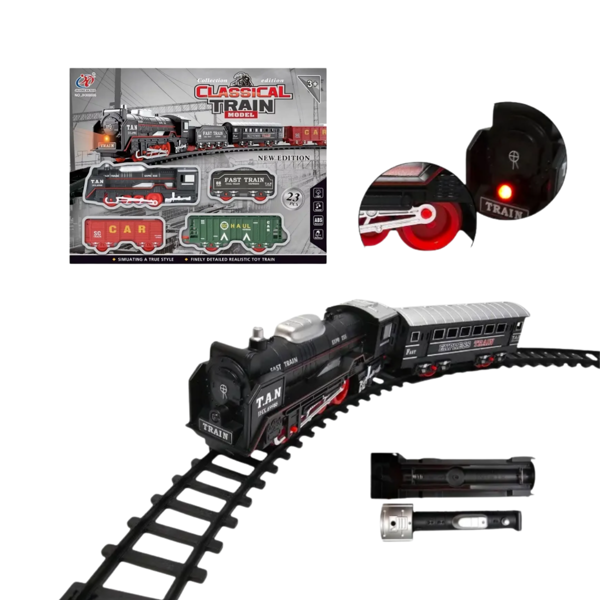 Set de Tren Eléctrico High Speed Train con Luces y Sonido