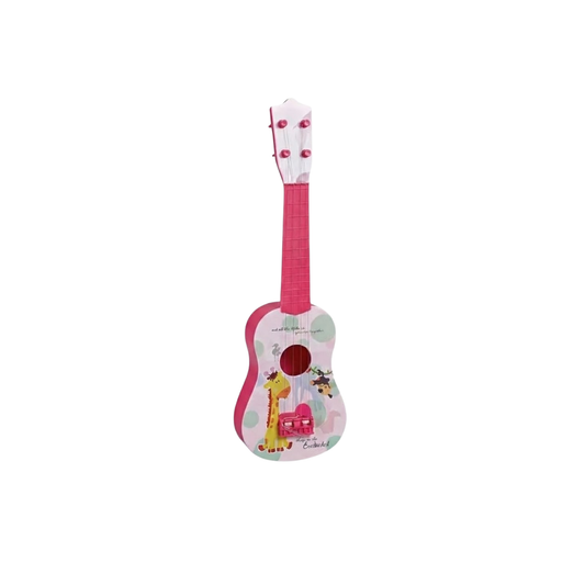 Guitarra Infantil Animalitos Rosa