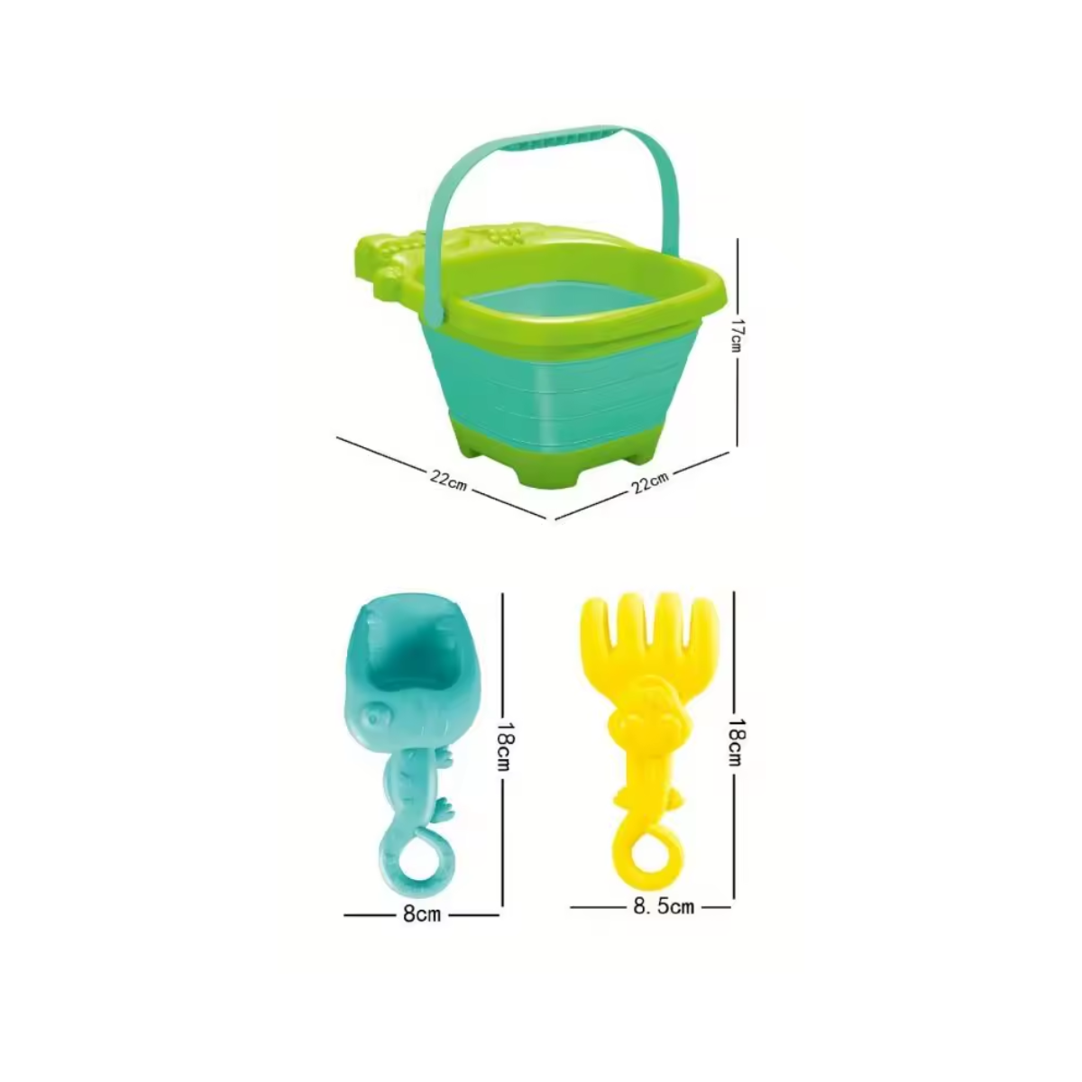 Juego de Playa Infantil con Moldes de Dinosaurios y Accesorios