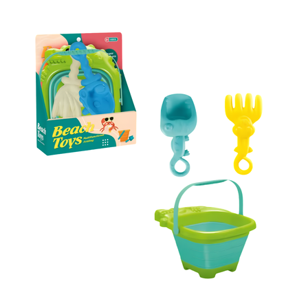 Juego de Playa Infantil Con Pala y Rastrillo