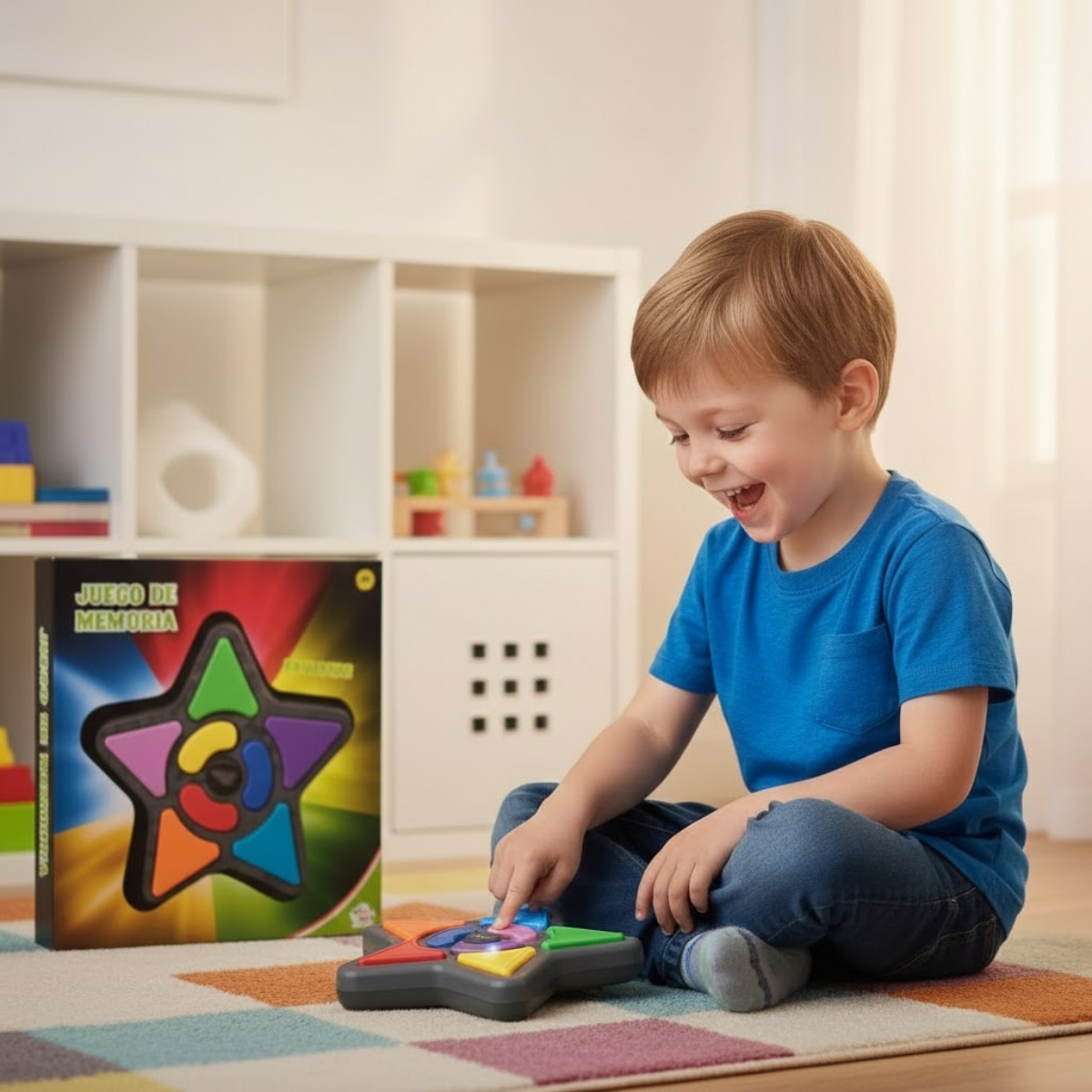 Juego de Memoria en Forma de Estrella con Luces y Sonidos