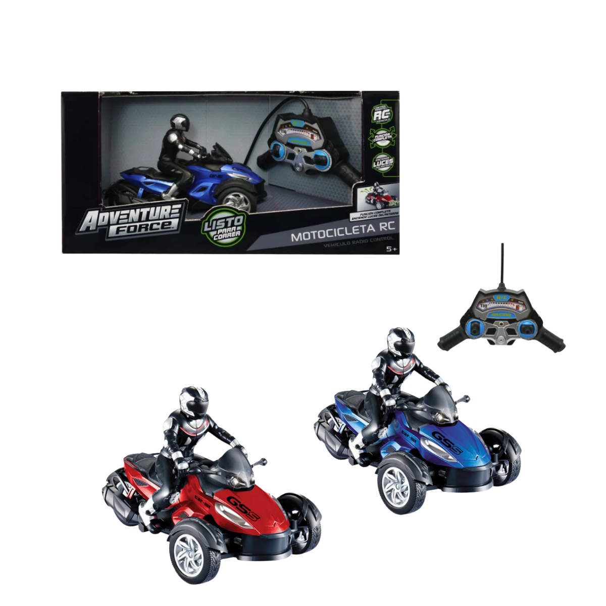 Moto a Control Remoto 3 Ruedas Motor Adventure Force