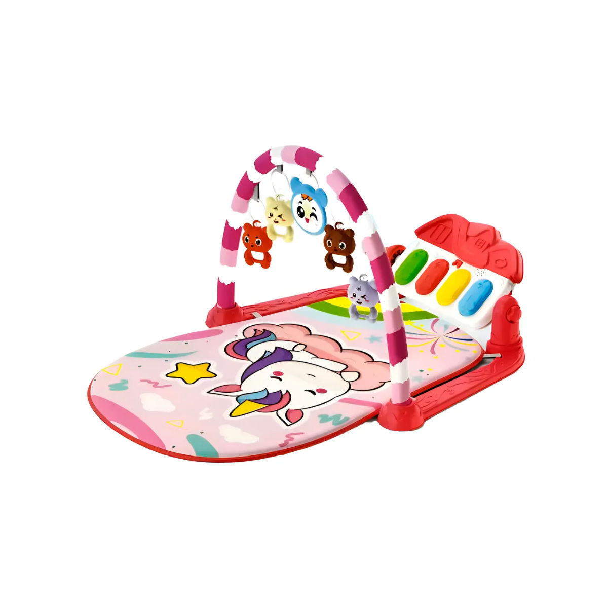 Gimnasio de Bebé Piano . Diseño Unicornio