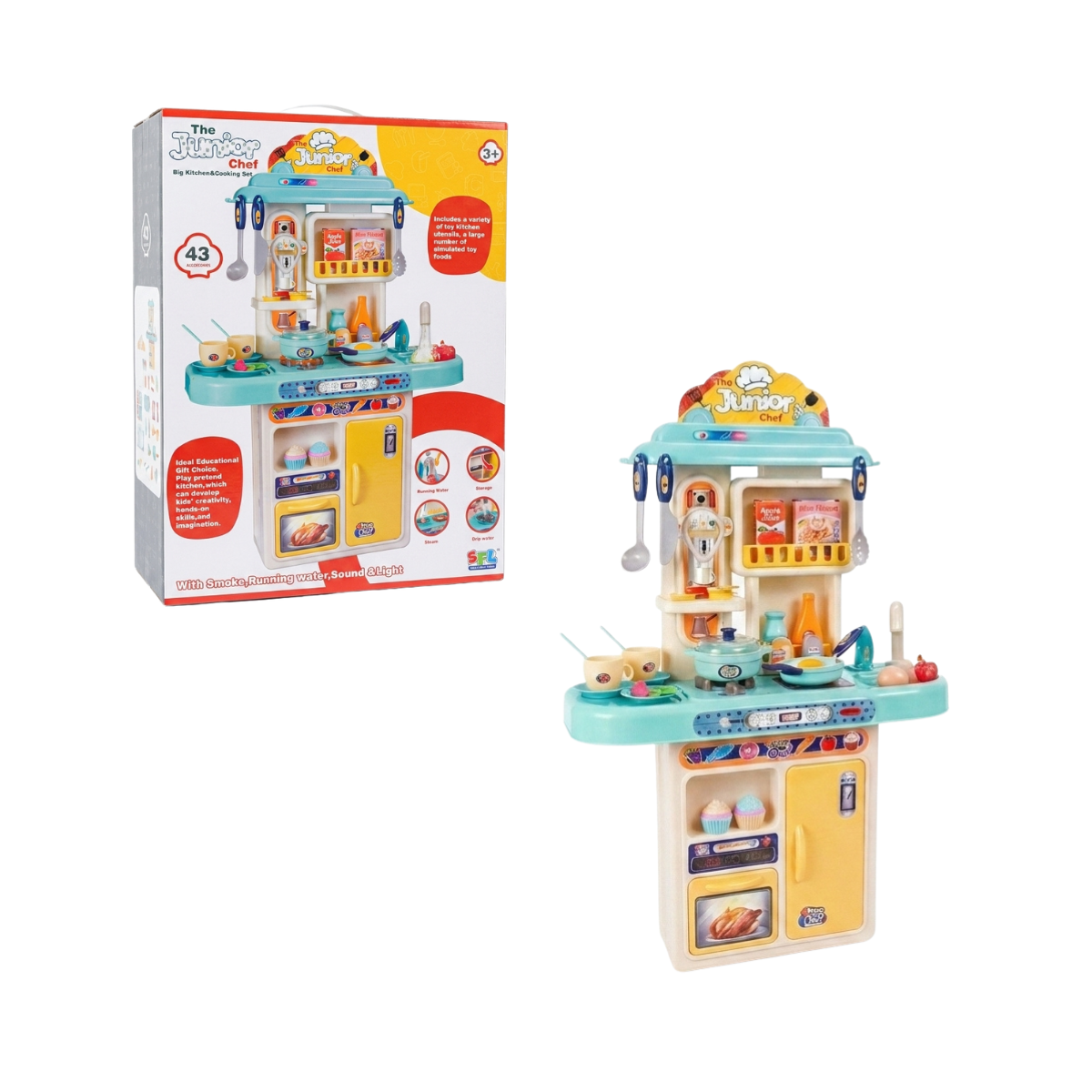 Cocina Infantil Junior Chef con Accesorios