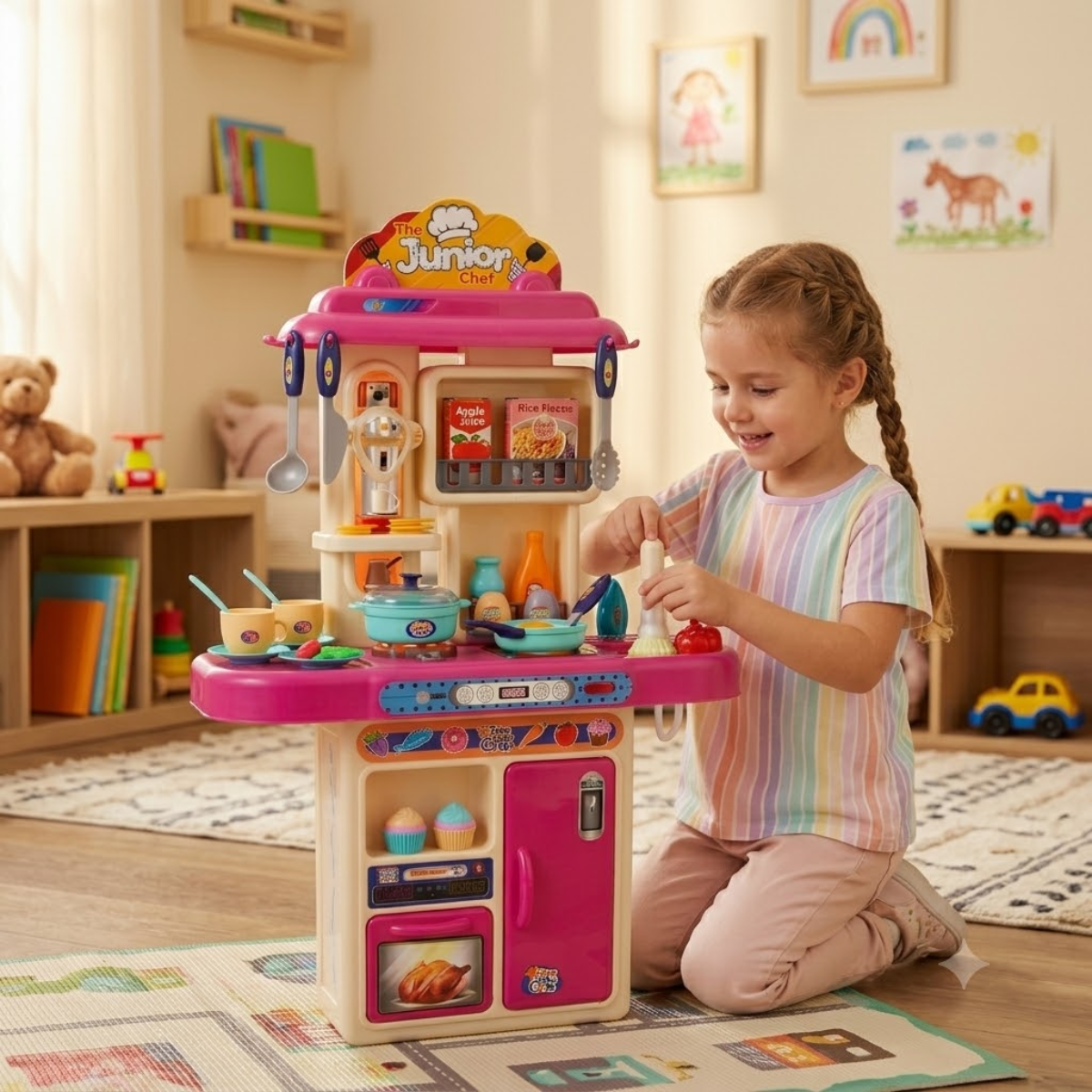 Cocina Infantil Junior Chef con Accesorios