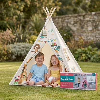 Carpa Tipi Infantil de Tela Estampada Animales