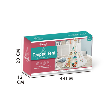 Carpa Tipi Infantil de Tela Estampada Animales
