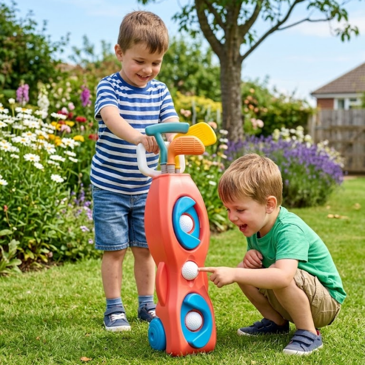 Set de Golf Infantil con Carrito y Palos