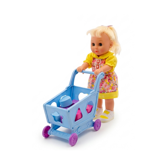 Muñeca Interactiva con Carrito de Supermercado