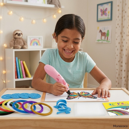 Lápiz de Impresión 3D Infantil Inalámbrico con 8 Colores