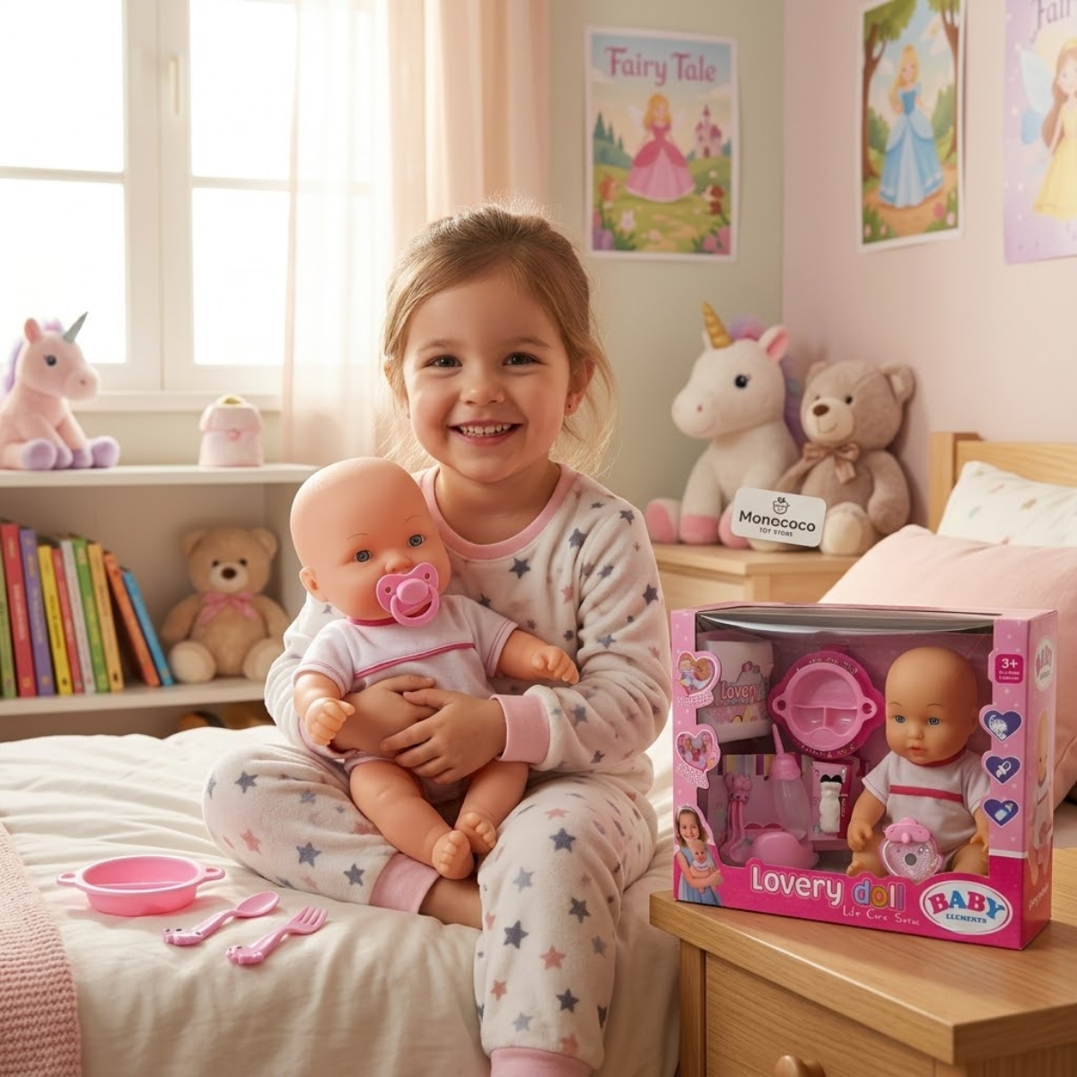 Bebote Realista con Accesorios Lovery Doll