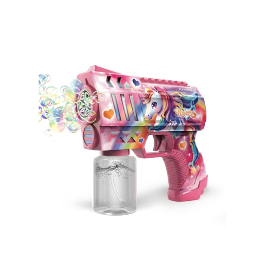 Pistola Máquina de Burbujas Unicornio con Luz