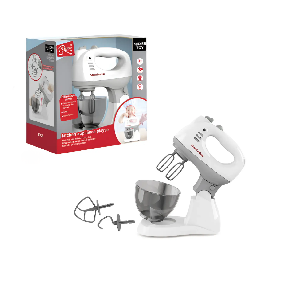 Mini Electro Batidora de Juguete Interactiva