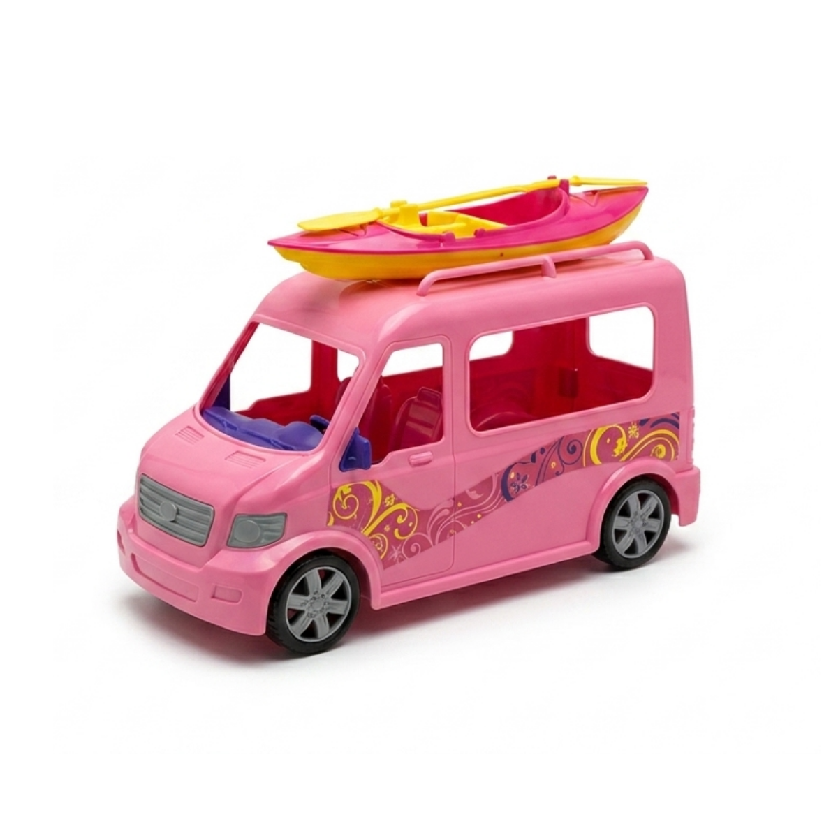 Camper Caravana Rosa con Luz y Sonido