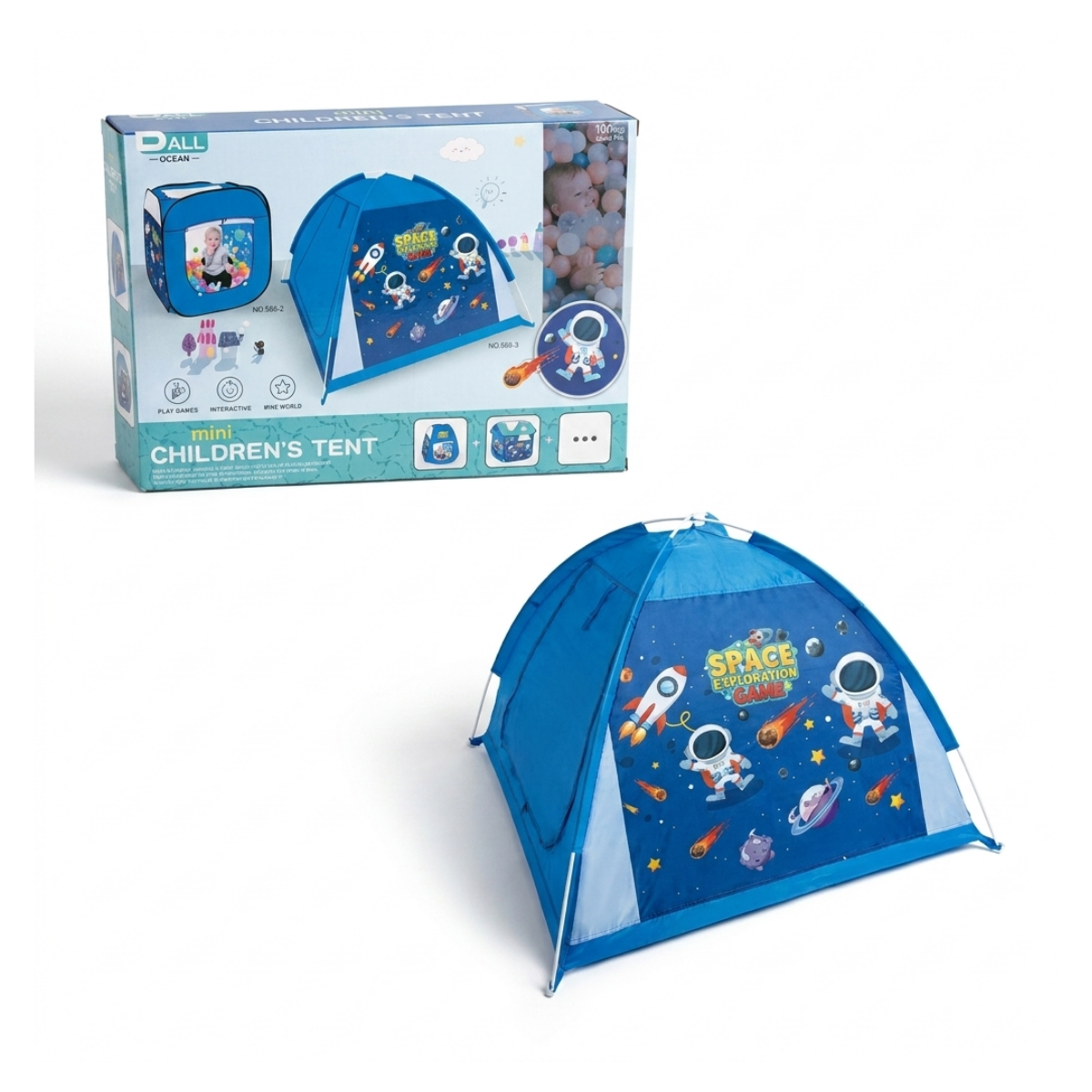 Carpa Pelotero Pop-Up Astronauta con 100 Pelotas
