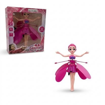 Muñeca Hada Voladora Interactiva con Sensor y Luz LED
