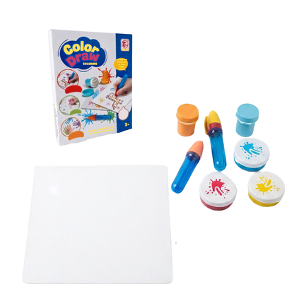 Set de Pintura Color Draw Mágico con 3 Colores y sellos