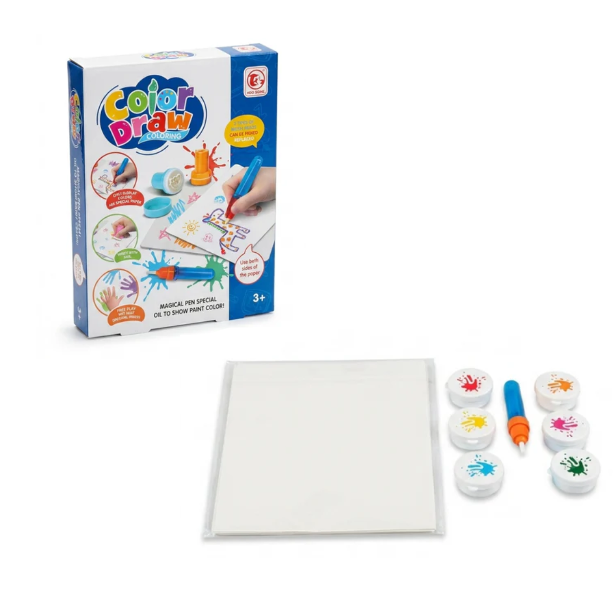 Set de Pintura Color Draw Mágico con 6 Colores