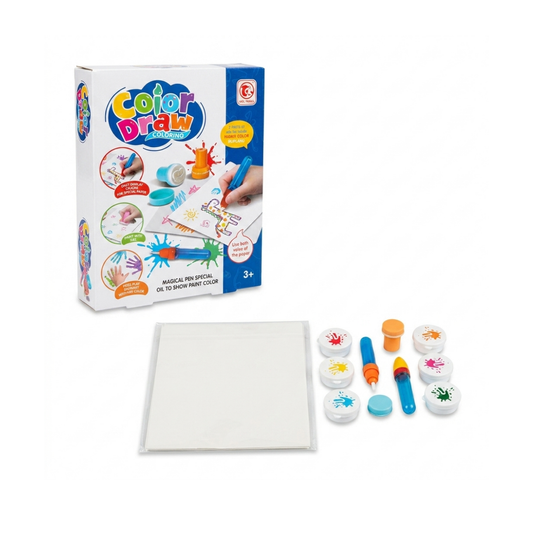 Set de Pintura Color Draw Mágico con 6 Colores y sellos