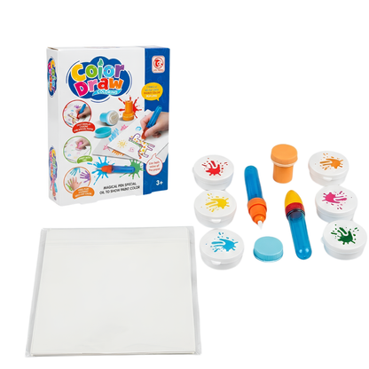 Set de Pintura Color Draw Mágico con 6 Colores y sellos