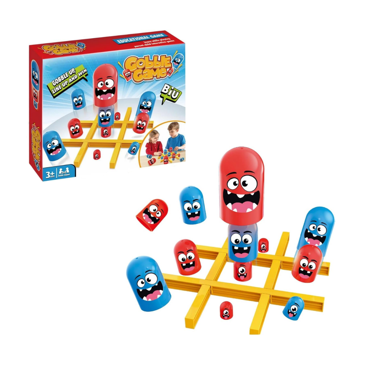 Juego de Mesa Gobbles: Ta-Te-Ti Dinamico