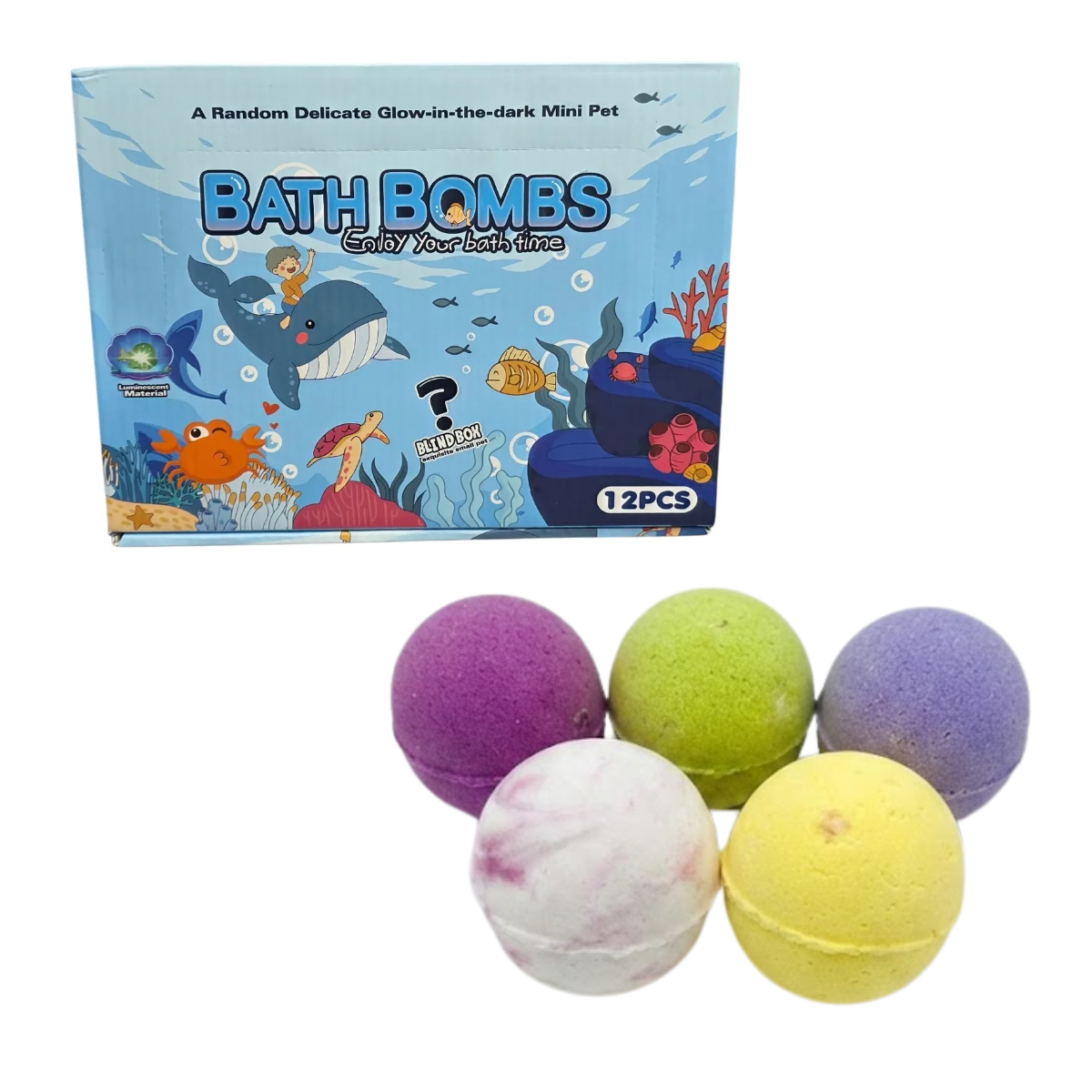 Bomba de Baño 80g Mundo Submarino con Juguete