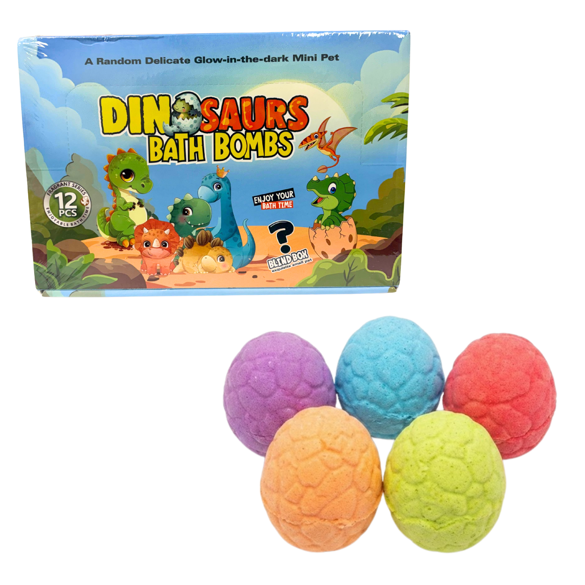 Bomba de Baño 70g Dinosaurios con Juguete